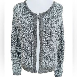 Fenn Wright Manson Gray Marled look Wool Blend Cardigan Sweater size M.